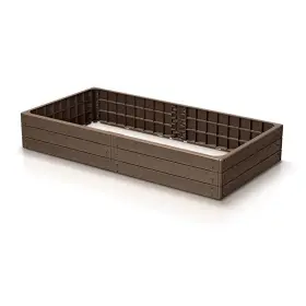 Vyvýšený záhon Prosperplast BASE WOODY hnedý 149,2 cm