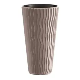 Kvetináč Prosperplast SANDY SLIM mocca 34,9 cm