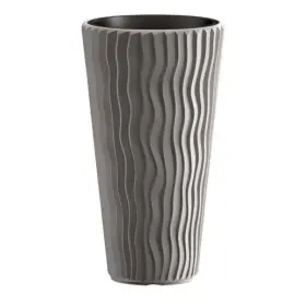 Kvetináč Prosperplast SANDY SLIM šedý kameň 34,9 cm