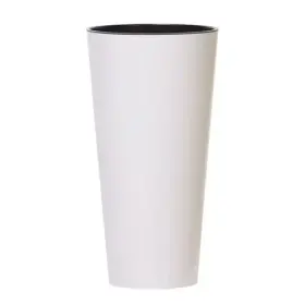 Kvetináč Prosperplast TUBUS SLIM biely lesk 25 cm