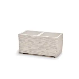 Kvetináč Prosperplast MADERA CASE eco wood 57,7 cm biely eco