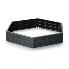 Vyvýšený záhon Prosperplast BASE WOODY antracit 148 cm