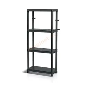 Regál  STACKARO SOLID 75 HD – farba: čierna