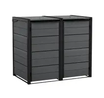 Záhradný box Keter Hide Away na popolnice 240 l šedý
