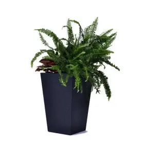 Kvetináč Keter Rattan Planter M 55,4 l grafitový