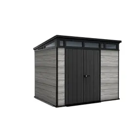 Záhradný domček Keter PENT Signature 9x7 Storm Grey, s podlahou