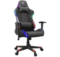 WHITE SHARK Herné kreslo THUNDERBOLT s RGB čierne