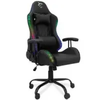 WHITE SHARK Herné kreslo INDIANAPOLIS RGB čierna