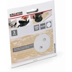 Brúsny papier Kreator KRT230559 125mm na farbu G240, 5ks