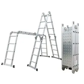 Hliníkový rebrík G21 GA-SZ-4x4-4,6M multifunkčné + podlážka