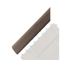 Prechodová lišta G21 Indický teak pro WPC dlaždice, 38,5 x 7,5 cm rohová (levá)