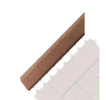 Prechodová lišta G21 čerešňa pre WPC dlaždice, 38,5 x 7,5 cm rohová (ľavá)
