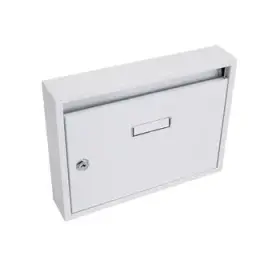 Schránka poštová paneláková 320 x 240 x 60 mm biela bez dier