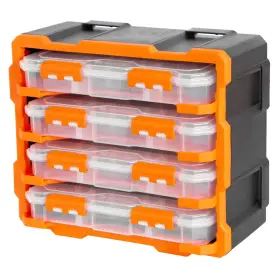 Plastový organizér, 4 uzatvárateľné boxy - TC320670