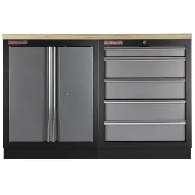 Zostava kvalitných PROFI dielenských skriniek s pracovnou doskou - TGS1300BAL08