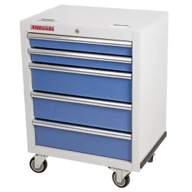 Dielenský vozík na náradie PROFI, 5 zásuviek, modrý - MTGC1305W