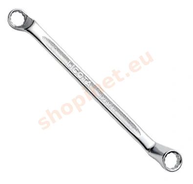 Obojstranný očkový kľúč 8x10 mm vyhnutý 75 ° (prstencový) - LIEKF0810