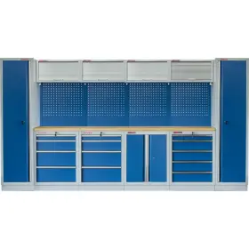 Kvalitný PROFI BLUE dielenský nábytok 3920 x 495 x 2000 mm - MTGS1300A9