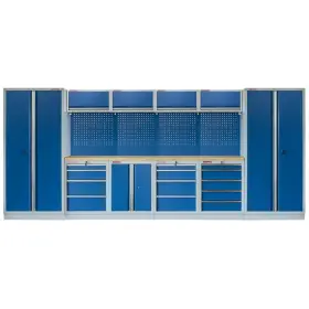 Kvalitný PROFI BLUE dielenský nábytok - 4535 x 2000 x 495 mm - MTGS1300A2