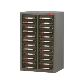 Galvanizovaný kovový organizér pre dielenský materiál a diely s 24 zásuvkami A6-224P