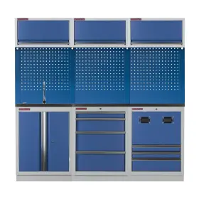 Zostava PROFI BLUE dielenského nábytku 2040 x 495 x 2000 mm - MTGS1300NA