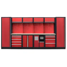 Kvalitný PROFI RED dielenský nábytok 3920 x 495 x 2000 mm - RTGS1301AR