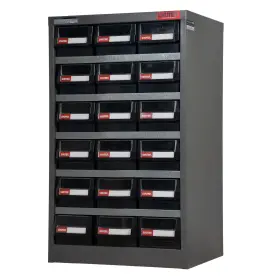 Kovový organizér dielenský s 18 zásuvkami pre náročné použitie - HD-318