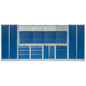 Kvalitný PROFI BLUE dielenský nábytok - 4535 x 2000 x 495 mm - MTGS1300A3