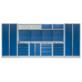 Kvalitný PROFI BLUE dielenský nábytok - 4535 x 2000 x 495 mm - MTGS1300AM