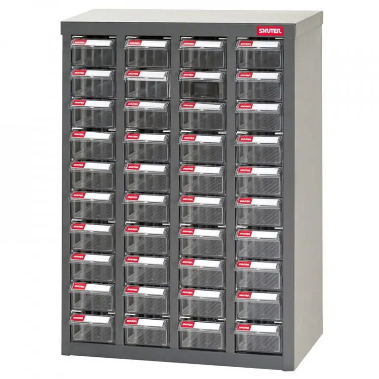 Galvanizovaný kovový organizér pre dielenský materiál a diely s 40 zásuvkami ST1-440