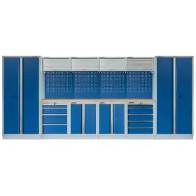 Kvalitný PROFI BLUE dielenský nábytok - 4535 x 2000 x 495 mm - MTGS1300AA3