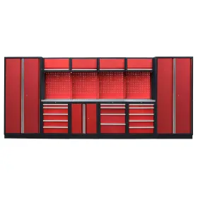 Kvalitný PROFI RED dielenský nábytok - 4535 x 2000 x 495 mm - RTGS1300AP