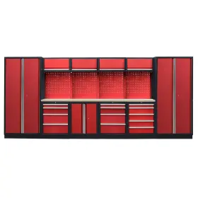 Kvalitný PROFI RED dielenský nábytok - 4535 x 2000 x 495 mm - RTGS1300A2