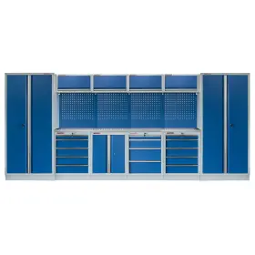 Kvalitný PROFI BLUE dielenský nábytok - 4535 x 2000 x 495 mm - MTGS1300AP