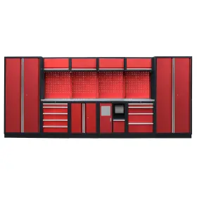 Kvalitný PROFI RED dielenský nábytok - 4535 x 2000 x 495 mm - RTGS1301AN