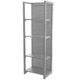 Kovový regál s dierovanou doskou, 680 x 458 x 2000 mm - MTJA680