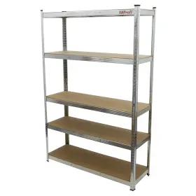 Policový regál, 5 políc STANDARD, 1200 x 400 x 1800 mm - AH3007