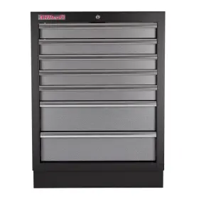 Celokovová dielenská skrinka PROFI s 7-šuflíkmi 680x458x910 mm - TGC1307