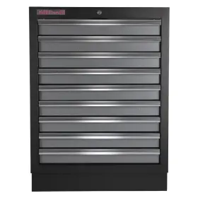 Celokovová dielenská skrinka PROFI s 9 - zásuvkami  680x458x910 mm - TGC1309