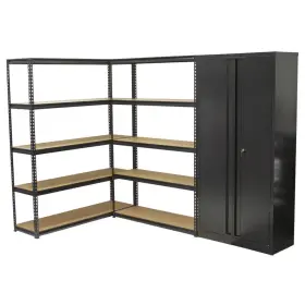 Regálový systém PREMIUM s dielenskou skriňou, 3 diely - AH1006