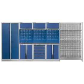 Zostava PROFI BLUE dielenského nábytku 4155 x 495 x 2000 mm - MTGS1300NE