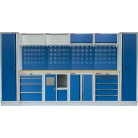 Kvalitný PROFI BLUE dielenský nábytok 3920 x 495 x 2000 mm - MTGS1301AB