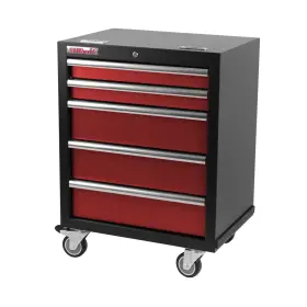 Dielenský vozík na náradie PROFI, 5 zásuviek, červená - RTGC1305W