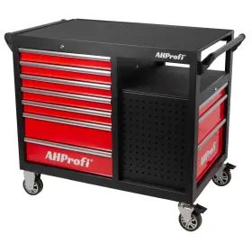 Dielenský vozík prázdný, 360°, 10 zásuviek - AH450101