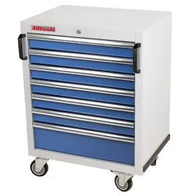 Dielenský vozík na náradie PROFI, 7 zásuviek, modrý - MTGC1307WA