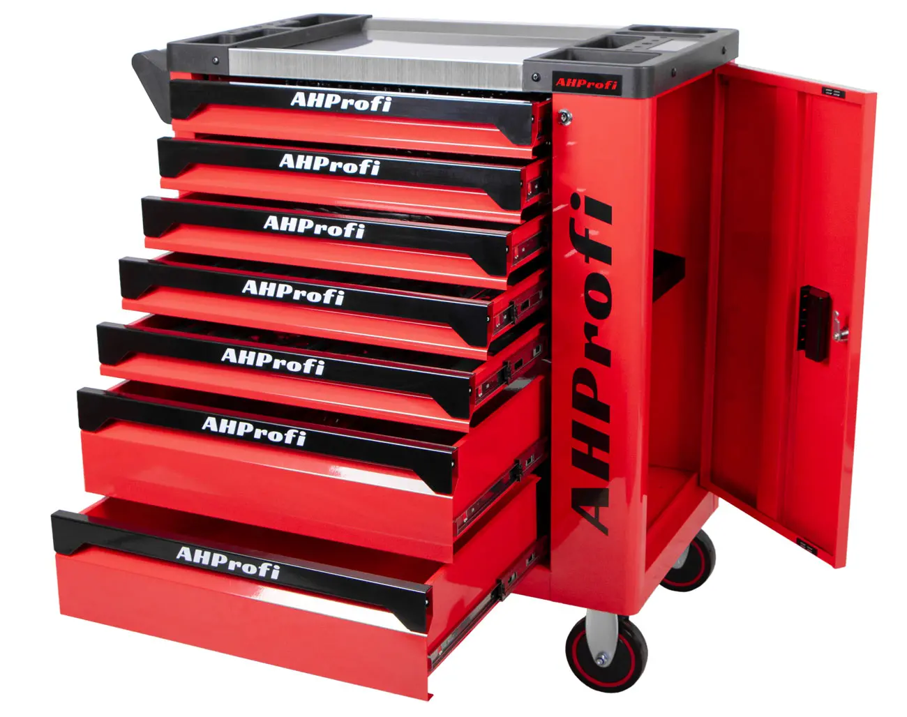 Dielenský vozík Profesional, 7 zásuviek, 262 ks profi náradia - AH0001
