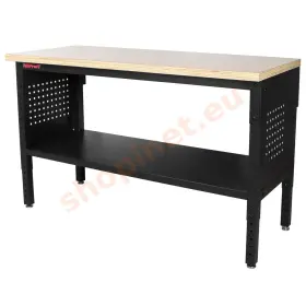 Výškovo nastaviteľný dielenský stôl s drevenou doskou, 152 cm - TSP6024