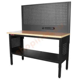 Dielenský stôl EXPERT so zástenou, 152 cm, drevená doska - TSP6024BAL3