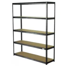 Policový regál PREMIUM, 5 polic - 1500 x 410 x 1830 mm - AH011