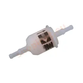 Palivový filter malý plast, sito, červená 6 mm